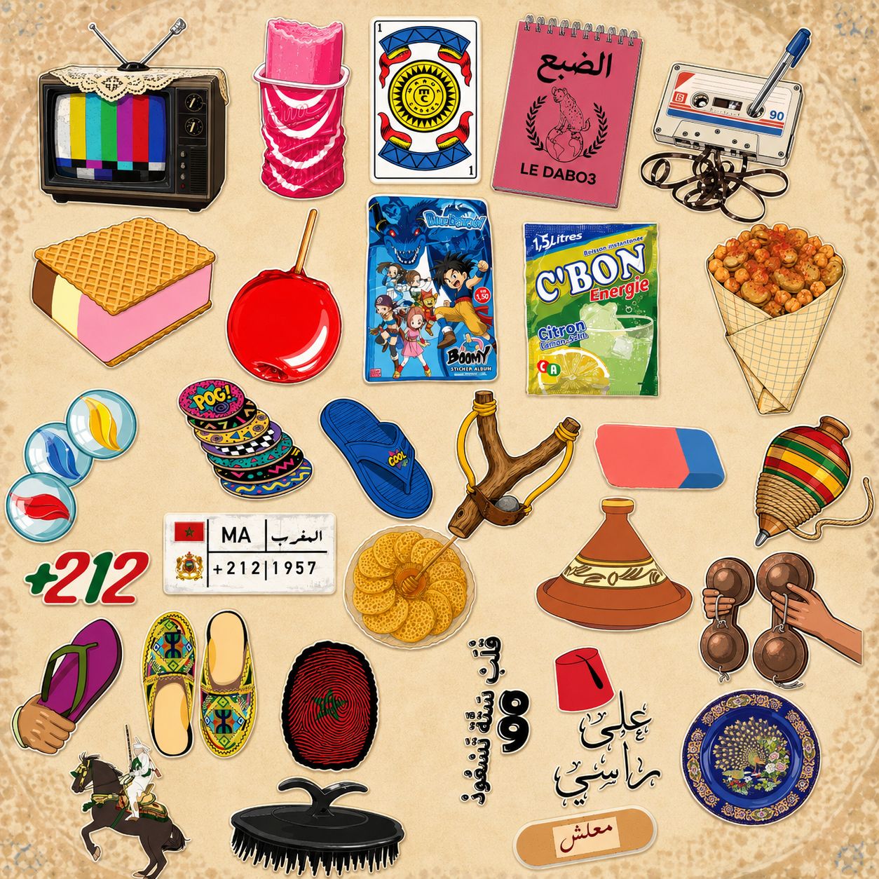 Pack Stickers Maroc