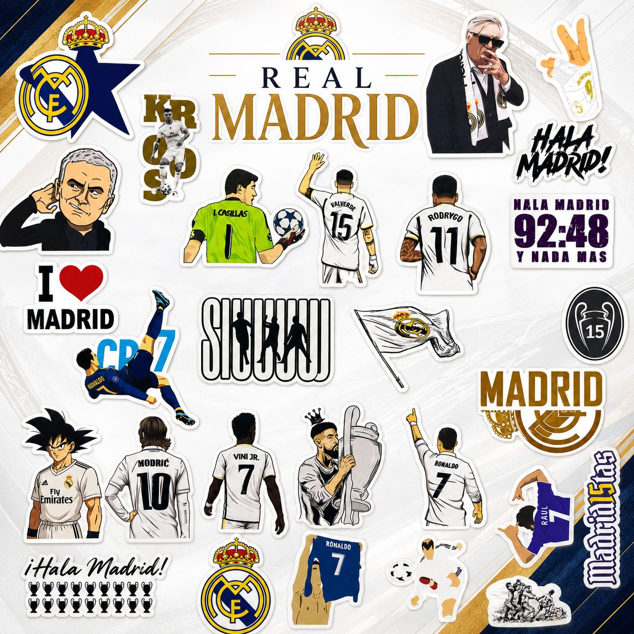 Pack Stickers Real Madrid
